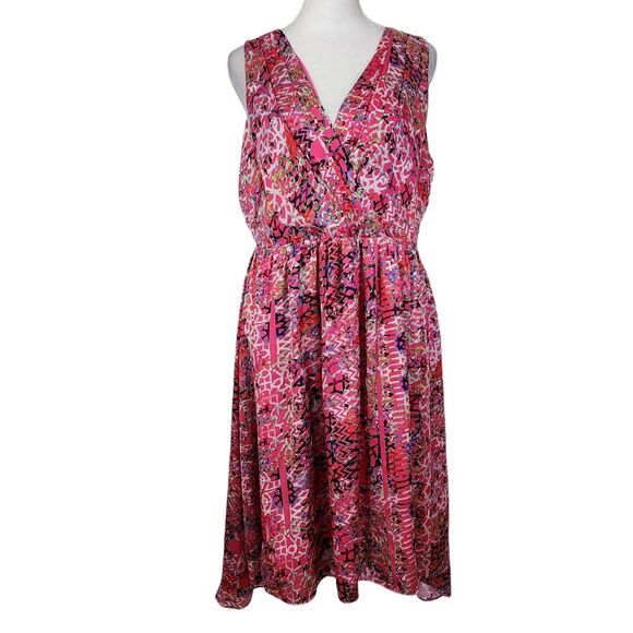 Cynthia Rowley Dresses & Skirts - Cynthia Rowley Pink Fit and Flare High Low Dress Size 10 Wedding Guest Dress